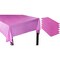 Fuchsia Pink Plastic Tablecloth - 6-Pack 54 x 108-Inch Rectangular Disposable Table Cover, Perfect for Buffet Banquet or Long Picnic Tables, Indoor Outdoor Decoration for Any Party, 4.5 x 9 Feet